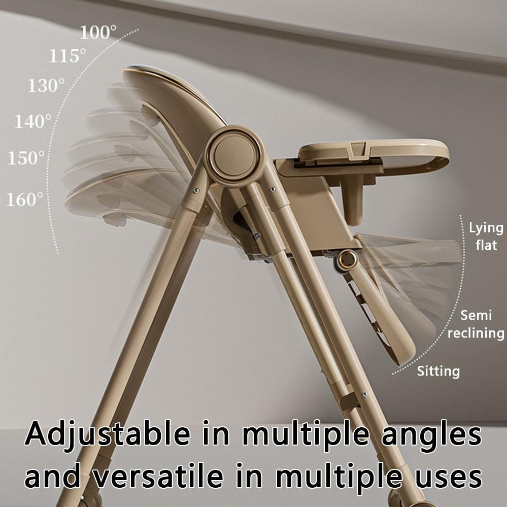 Krzesełko do karmienia 3 w 1 wielofunkcyjne dla dziecka z regulacją wysokości, krzesełko do karmienia dla dziecka, składane gospodarstwo domowe, siedzenie bujane dla malucha