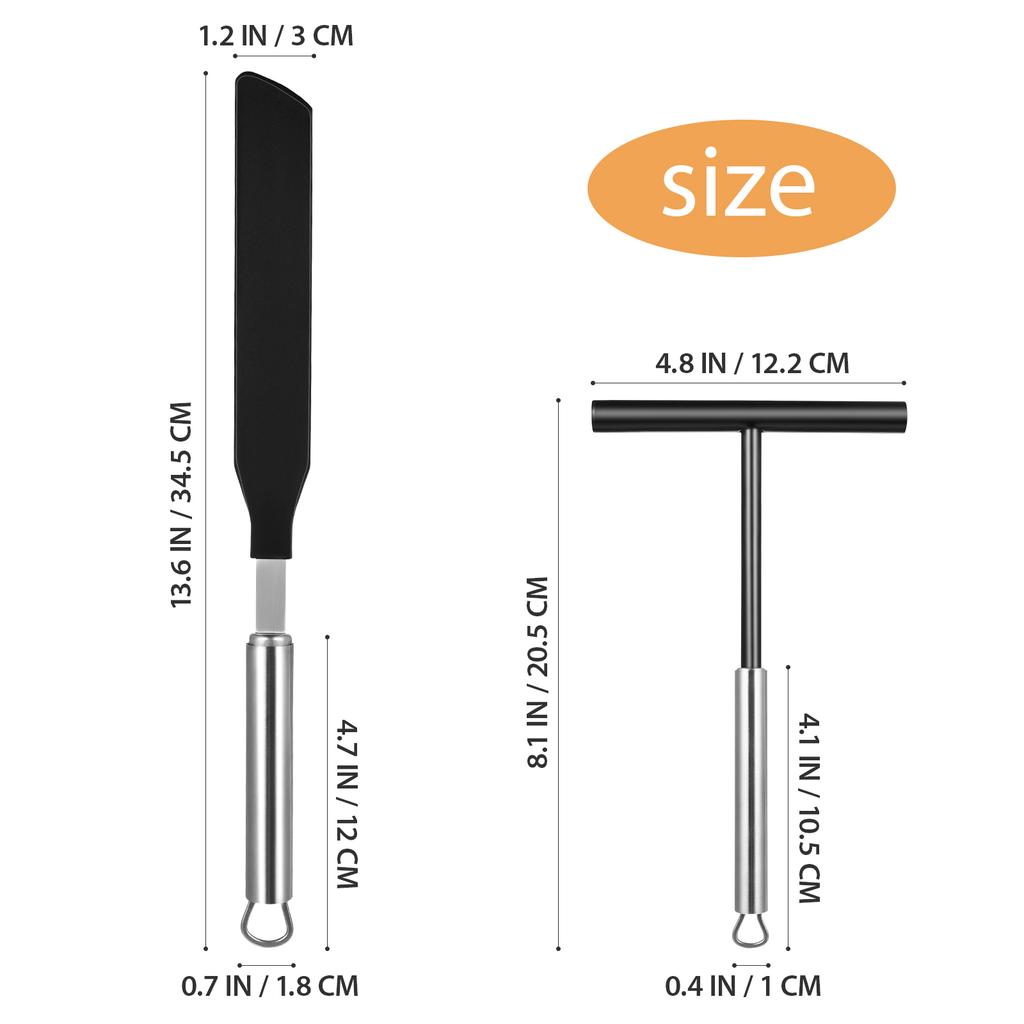 Kitchenware Cream Spatula Non Stick Pan Dough Spreader Stainless Steel Baking Scraper