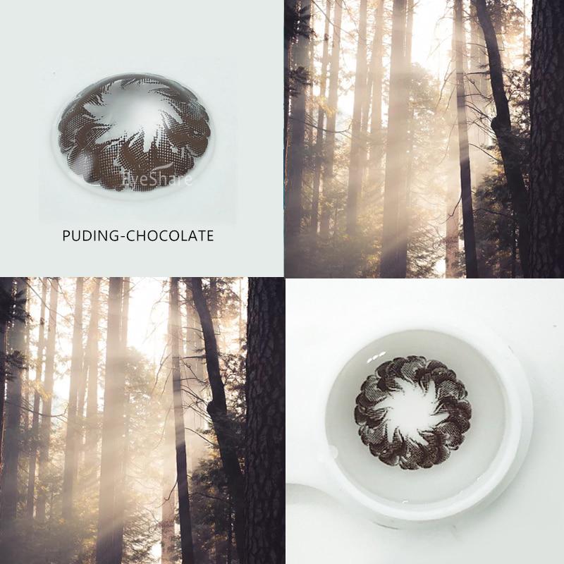 Eyeshare Lentile de contact Color Softlens 1 pereche Seria 3TONE Lentile de contact colorate Ochi Utilizare anuală Contacte cosmetice