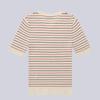HAZZYS Women's Contrast Striped Short Sleeve Knit Top