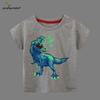 2026 Jongens Lichtgevend Dinosaurusprint Korte Mouw T-shirt