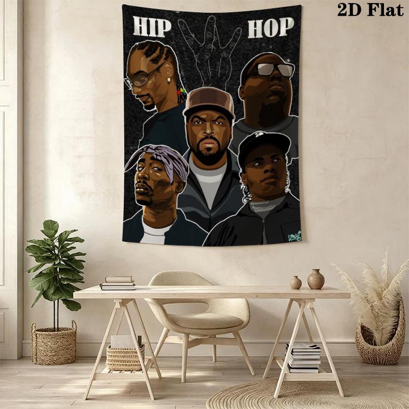 Hip Hop Legends Visual Celebration Bedding 1 Duvet Cover 2 Pillowcase Without Core Bedding Set Christmas Birthday Gift Soft And Comfortable