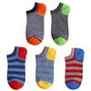 Men's Socks High Quality 5 Pairs Large Size Spring Summer Sports Breathable Fitted Striped Patchwork Ankle Boat Socks Gifts for Men Meias