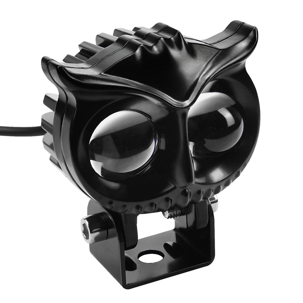 Iluminare LED pentru ceață pentru motociclete, reflector auxiliar Owl alb/galben DC12-85V, mașină ATV Verge Car