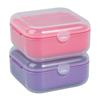 1Pce Travel Mini Soap Box Portable Leak Proof Soap Storage Box, Suitable For Dormitory Travel, Camping