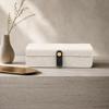 Jewelry Box with Clasp textileCovered Textured for Dressing Table, Shelf 22117cm