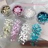 Decorazioni Mini Rotonde a Pois Glitterate per Unghie Fai da Te Patchwork Rotondo con Paillettes Decorazioni per Unghie Uso Professionale