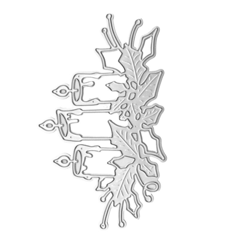 Art Cutting Dies Hollow-out Candlestick Stencils Embossing Die Cuts for Card Making DIY Scrapbooking Room DIY Decoration