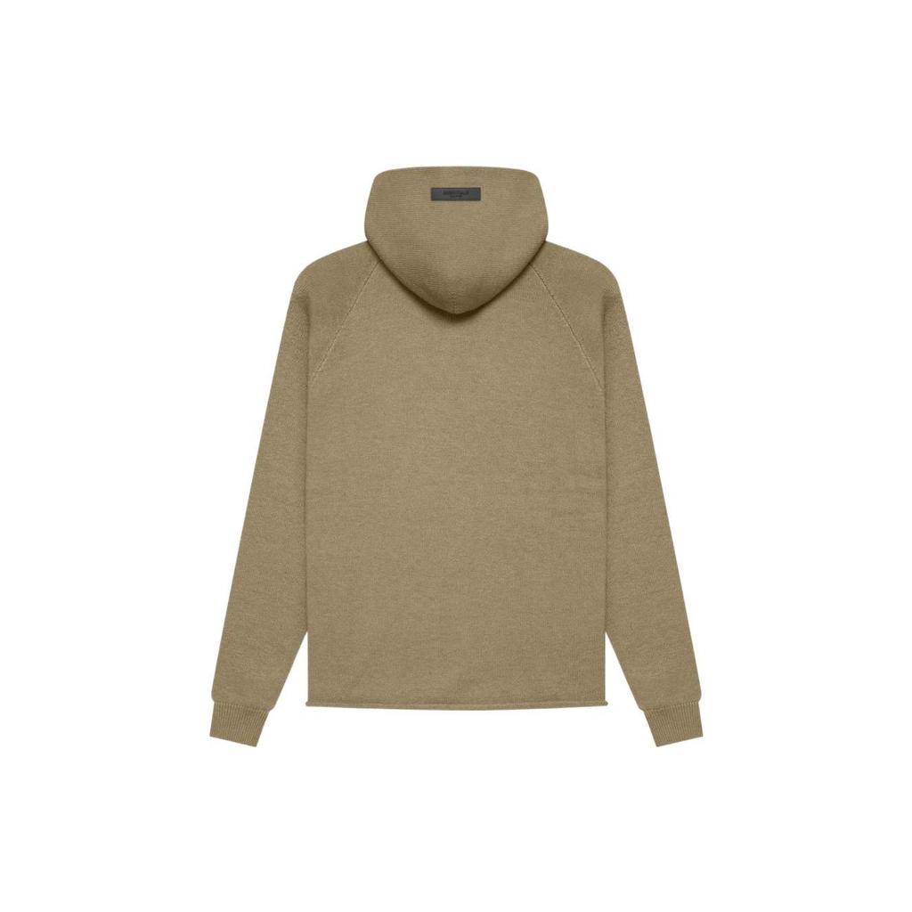 Fear of God Essentials Solid Color Pullover Hoodie Men Tops Oak-Brown FOG-SS22-055