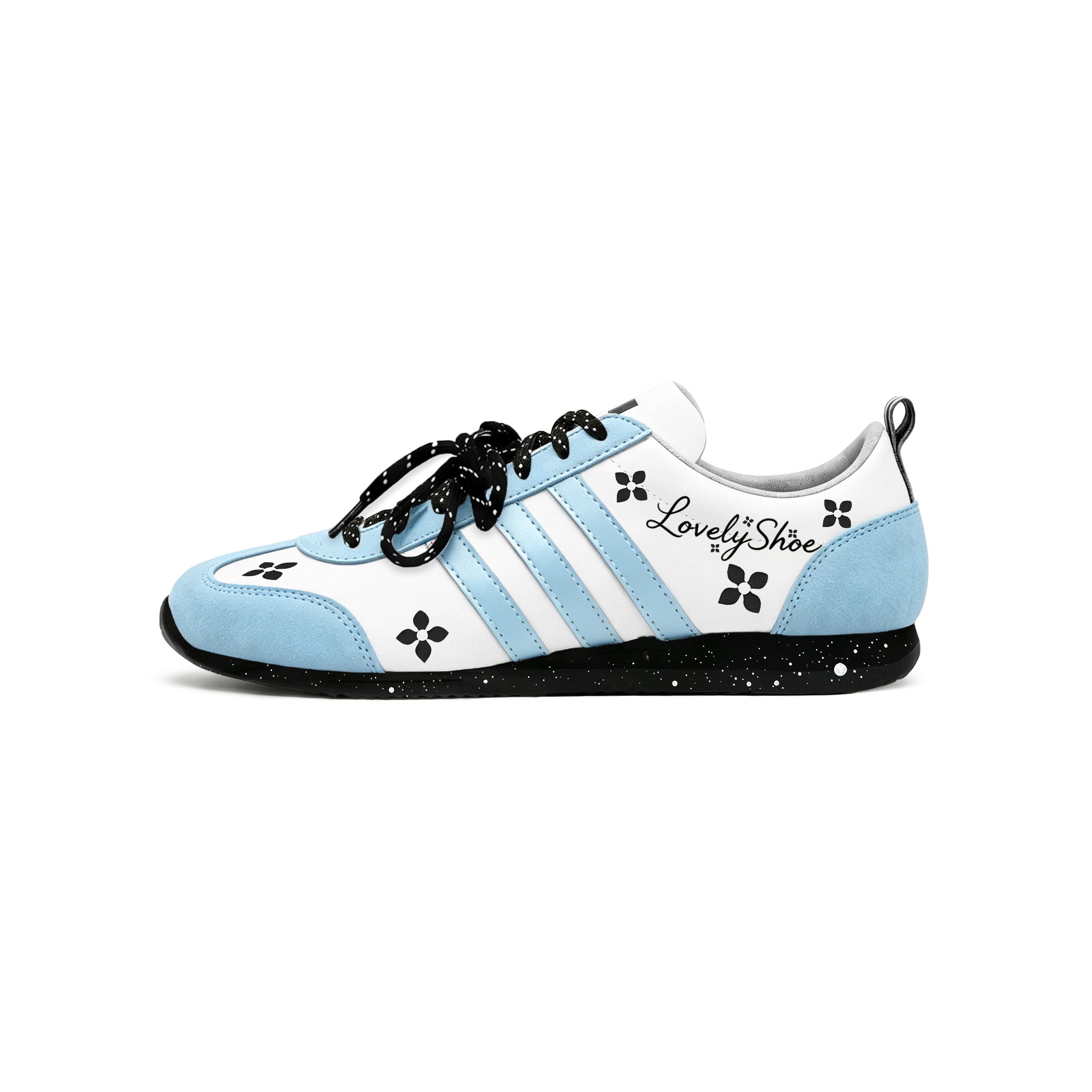 

Adidas VS JOG 2.0 Cortez Shoes Lightweight Breathable Low top German Army Trainers Unisex Haze Blue 3.0 JR4653(Team2163-) 36⅔
