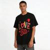 Love Bite Leopard Print Casual Tshirt Trendy Couple Top Pure Cotton T-shirt