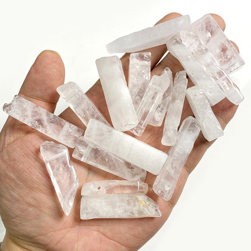 5pcs/lot Natural Gem Stone Beads Real Top Drilled Citrines Amethysts Labradorite Quartz Stick Beads For Jewelry Making Necklace