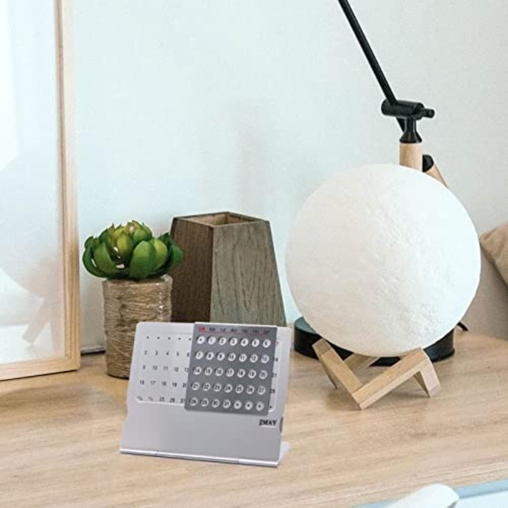 Manual Setting Perpetual Calendar Mini Standing Monthly Desktop Calendar Desk Calendar  Home