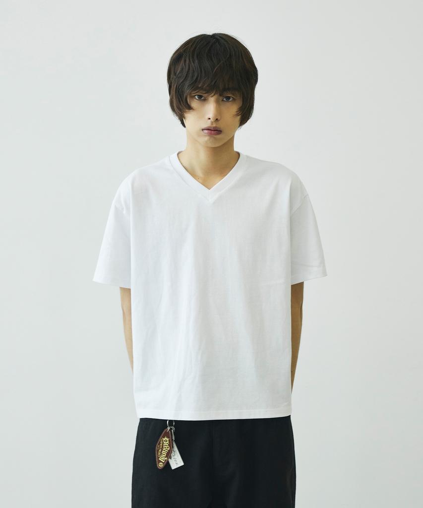 SIGNATURE Crop V-Neck Short Sleeve T-Shirt [4 Colors]