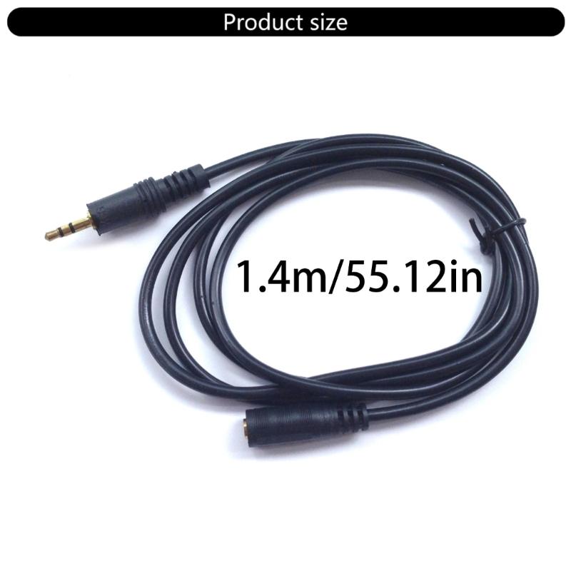 3.5mm Male to Female Extender Cord Headphone Cable Audios Stereo Auxiliary Cable for PC 3.5mm Male to 3.5mm Female Cord