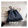 Personalized Hundred Denim Chain Tote Bag Drawstring Shoulder Underarm Bag