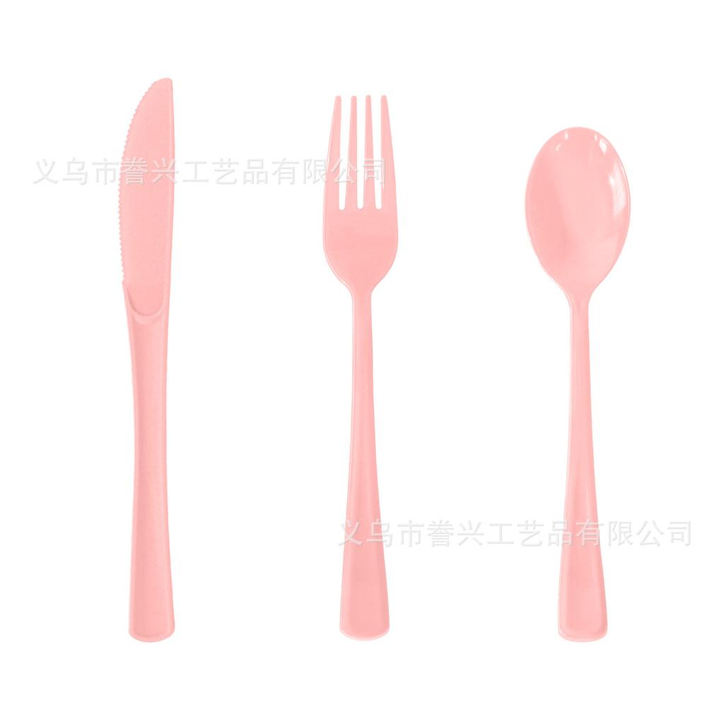 Disposable Knives, Forks And Spoons, Tableware, Spot Plastic Party Party Party Knives, Forks And Spoons, Color Foreign Trade Supply