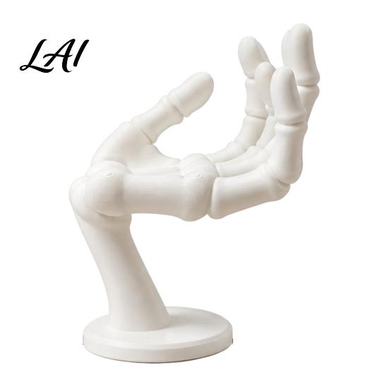 Skeleton Hand Style Ring Stand, Gothic Jewelry Holder And Necklace Resin Decor Holder, 3D
