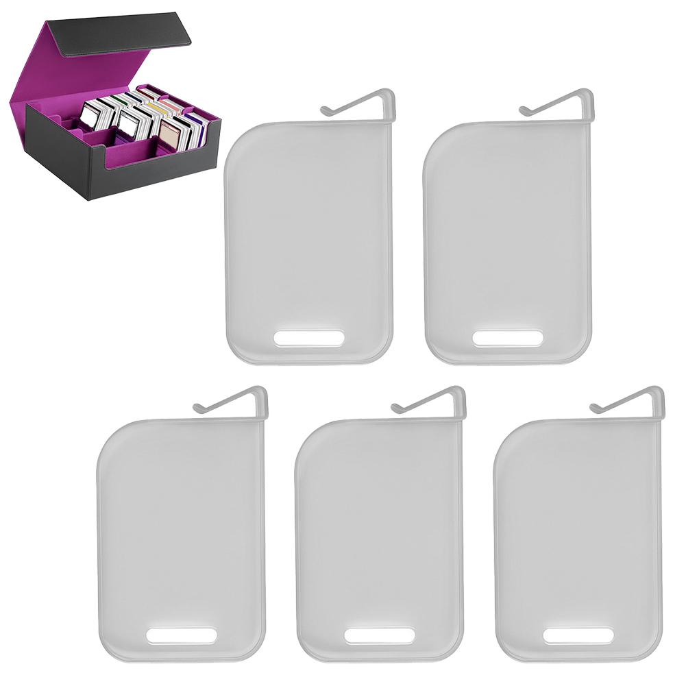 5Pcs PP Plastic Trading Card Box Baffle Clip Game Card Multi-layer Box Card Spacer Storage Classification Barrier Plate Clip