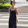 High-end French Floral Temperament Suspender Dress Children's Summer New Small Slim Dress