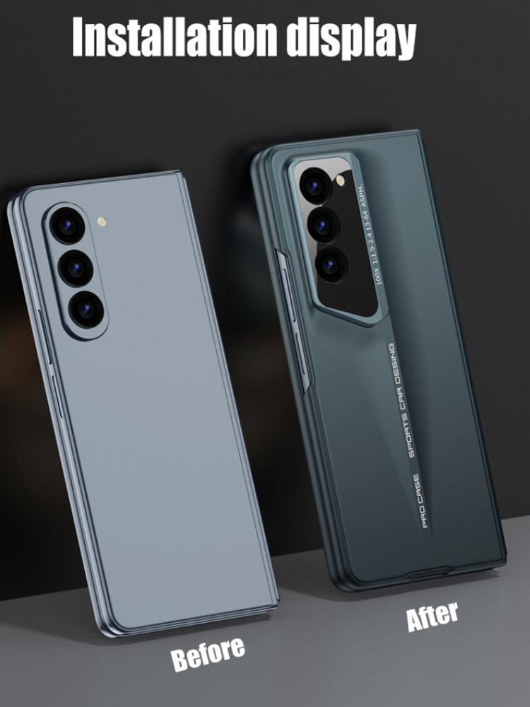 Fashion Sport Car Design Frosted Hard PC Back Cover Case for Samsung Galaxy Z Fold 6 5 4 3 with Glass Screen Film