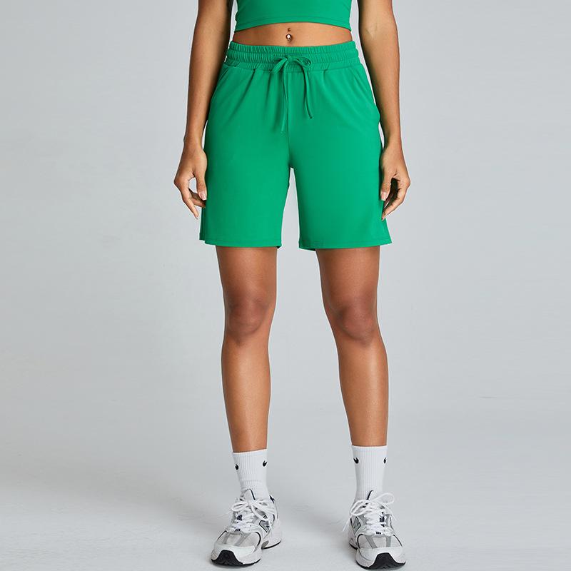 New Light and Loose Casual Yoga Shorts Women's Drawstring Fitness Pants Outdoor Running Breathable and Quick Drying