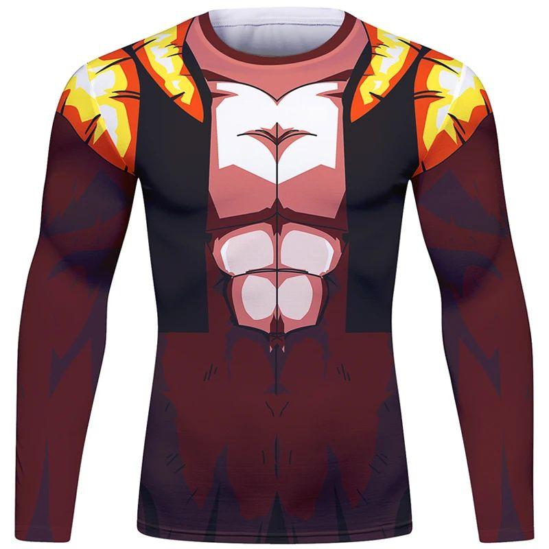 Dragon Ball Anime 3D Print Men's Long Sleeve Shirts Multiple Characters & Armor/Superpower Element Design for Fans