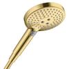 HANSGROHE Raindance Select S EcoSmart 120 3-Spray Shower Head Polished Gold Finish