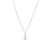 New 925 Sterling Silver Water Drop Zircon Necklace Simple Personality Charm Woman Pendant Choker Birthday Gift Exquisite Jewelry