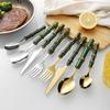 Bamboo Joint 304 Stainless Steel Dessert Spoons