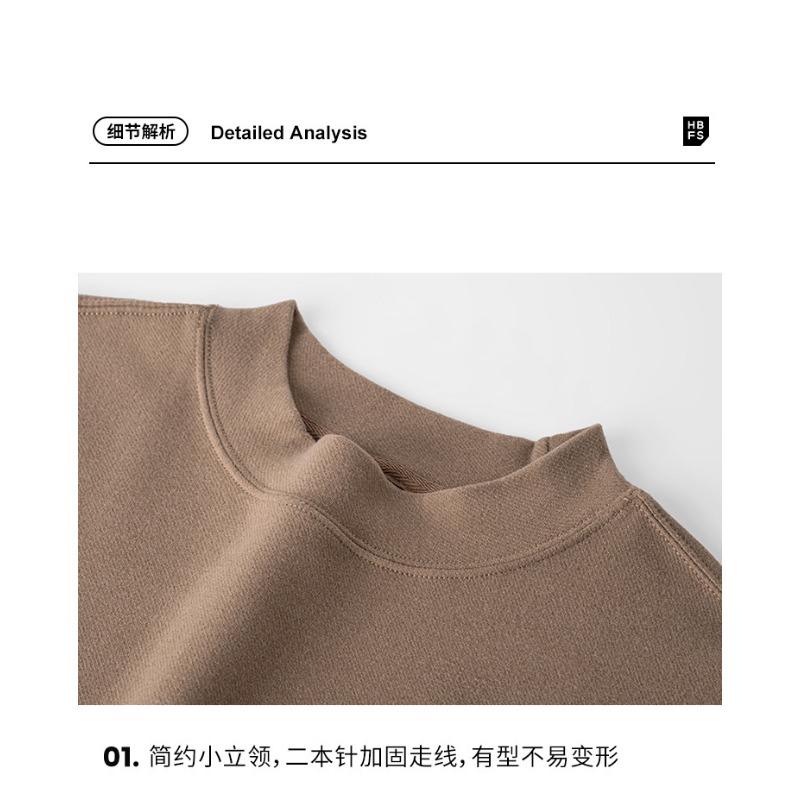 Men S Thick Fleece Lined Long Sleeve Sweatshirt Winter Warm Casual Top