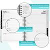 2026 Planner, Monthly and Weekly Calendar 2026, Jan.2026-Dec.2026, 8.5'' x 6.5'' with Monthly Tabs, Hardcover, Thick Paper, Back Pocket, Strong