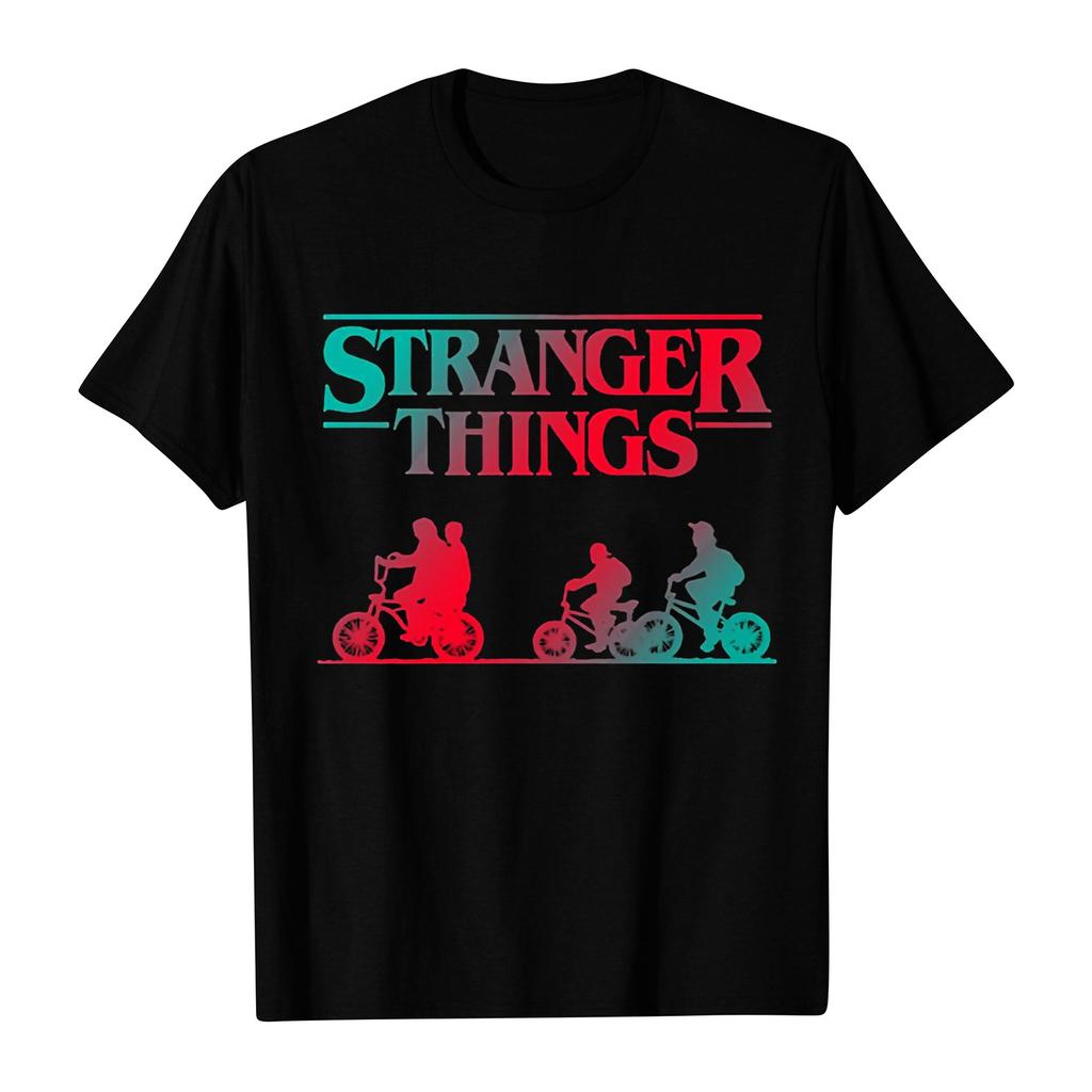 Damen- und Herren-Unisex-Mode Bedrucktes Rundhals Kurzarm T-Shirt Pullover Oberteil