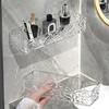 Bathroom Storage Rack Wall Corner Shelf Strong Load-bearing Large Capacity Transparent Makeup Holder Shower Caddy