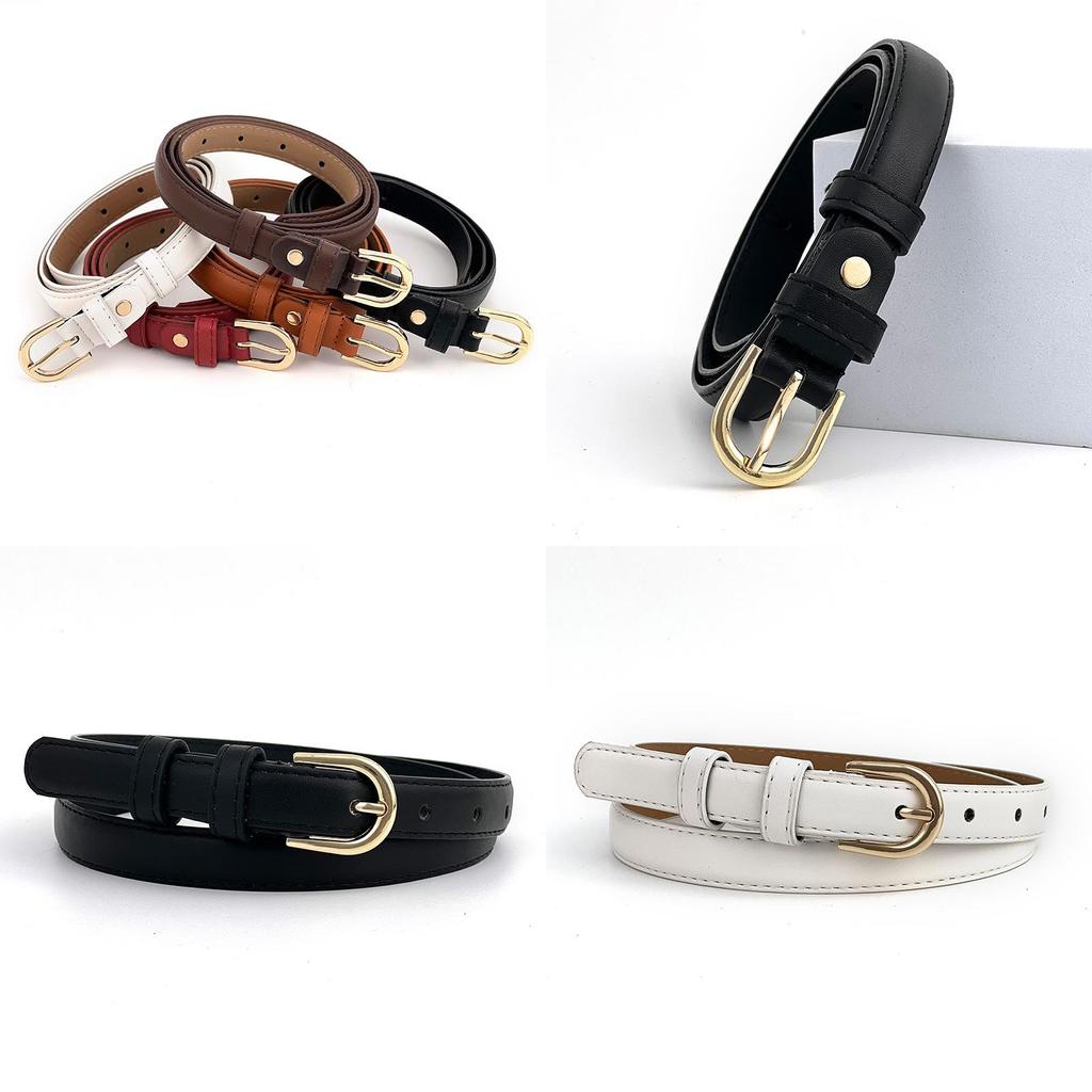 Trendy Women's Black Pu Leather Belt For Casual Jeans Elegant And Stylish Waistband