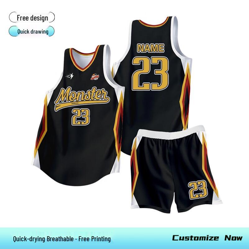 Men's Custom American Style Basketball Jersey Set