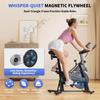 Exercise Bike QK116C, 6KG Flywheel, Adjustable Seat & Handlebar, LCD Monitor, Black-Red, 120KG Max Load Cycling Bikes For Home
