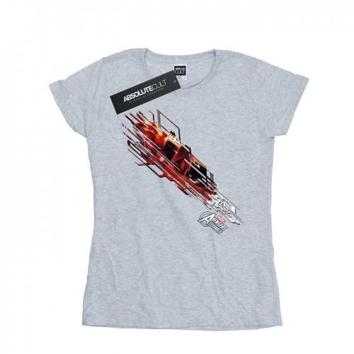 

Marvel Womens/Ladies Avengers Iron Man Shooting Burst Cotton T-Shirt XXL білий
