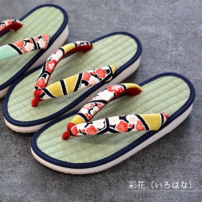 Geta Made of Japanese Rush Round Tatami Geta Rush Tatami Large L [Takeharu] Women's Sandals, Grass, Shape, Sandals, Grass, Sandals, Cute, Size,