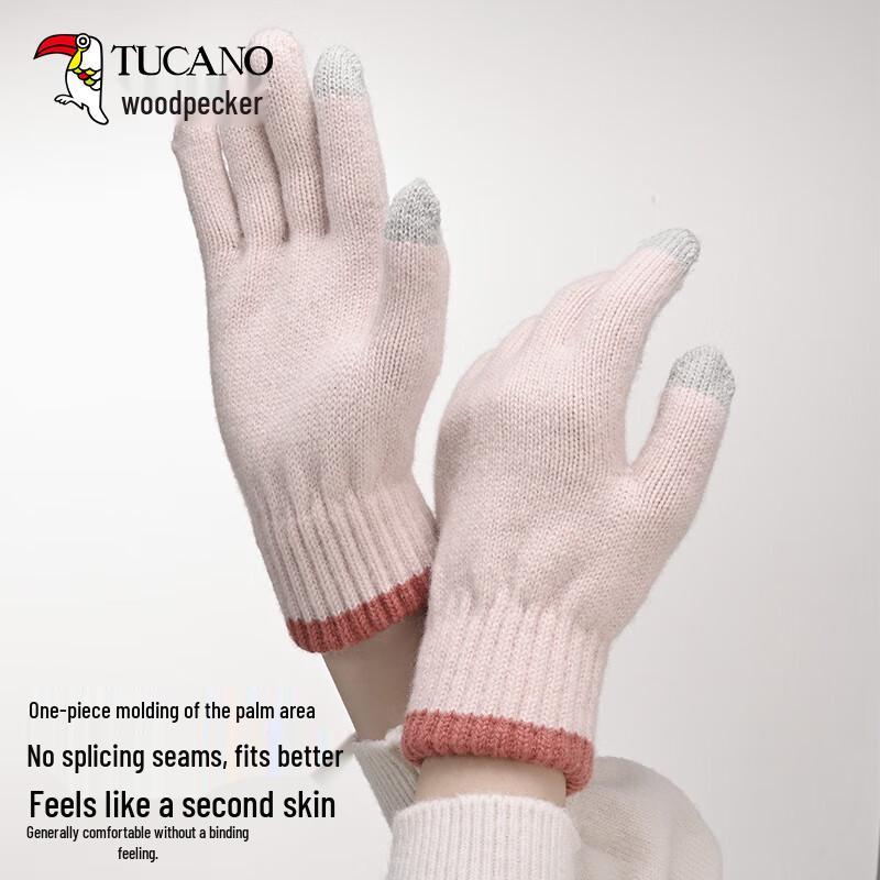 Woodpecker Women's Winter Wool Touchscreen Gloves