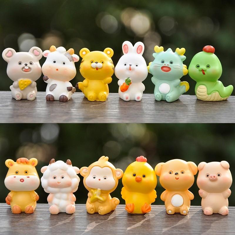 Zodiac Animal Resin Sculptures With Creative Desktop Decor For Adults And Kids