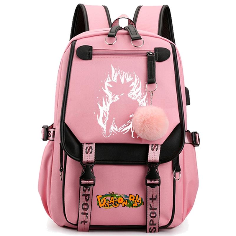 Anime Dragon Ball Backpack for Women Canvas Laptop Bag Back To Schoolbag for Teenager Girl Schoolbag Women Travel Bag Mochila