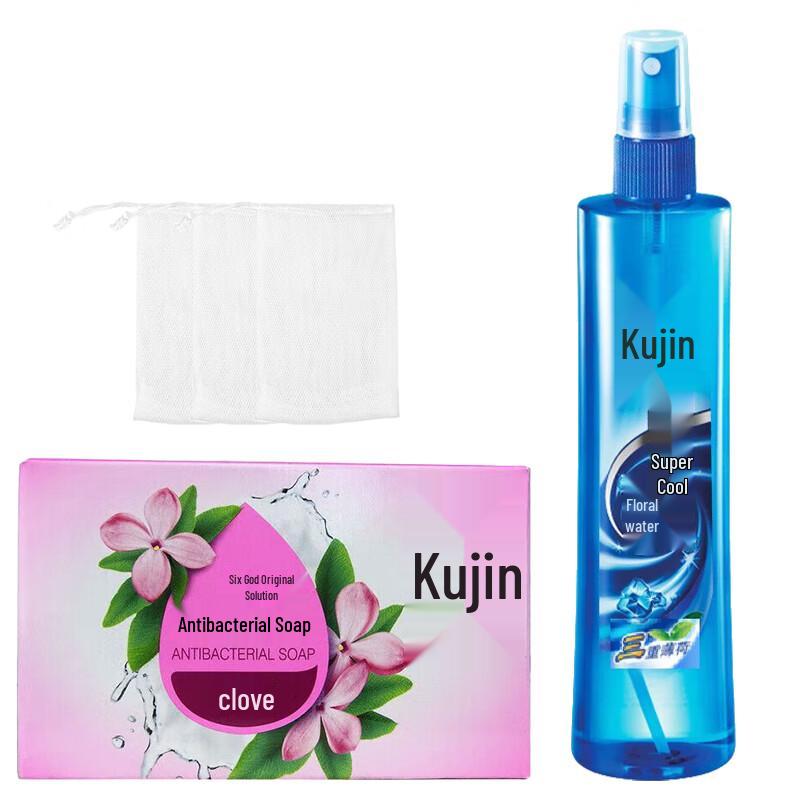 Liushen Clove Antibacterial Soap & Invigorating Cool Floral Water Set