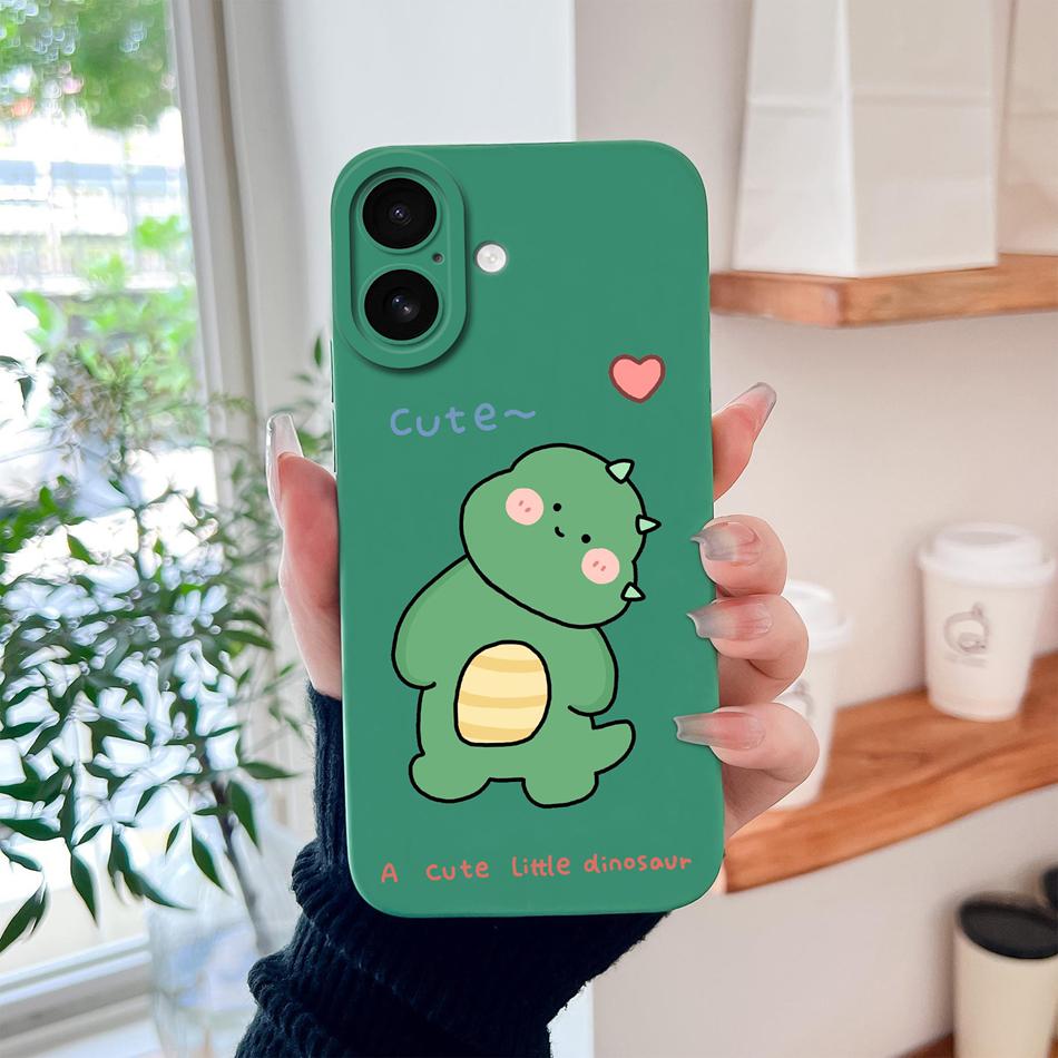 For iPhone 17 Pro Max / iPhone Air Phone Case Lovely Cartoon Liquid Silicone Full Coverage Anti Drop Bumper For iPhone17 Fundas