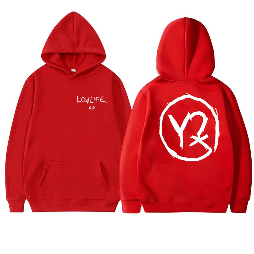 Retro Rock Yungblud Lowlife 2025 Novo Álbum Streetwear Estampado Dupla Face Homens Mulheres Moletom Casual Unissex Pulôveres de Lã