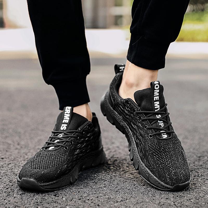 Men's Running Sports Shoes Knitted Sneakers Light Casual Sport Shoes Man Trainer Fitness Tennis Training Shoes Anti-slip