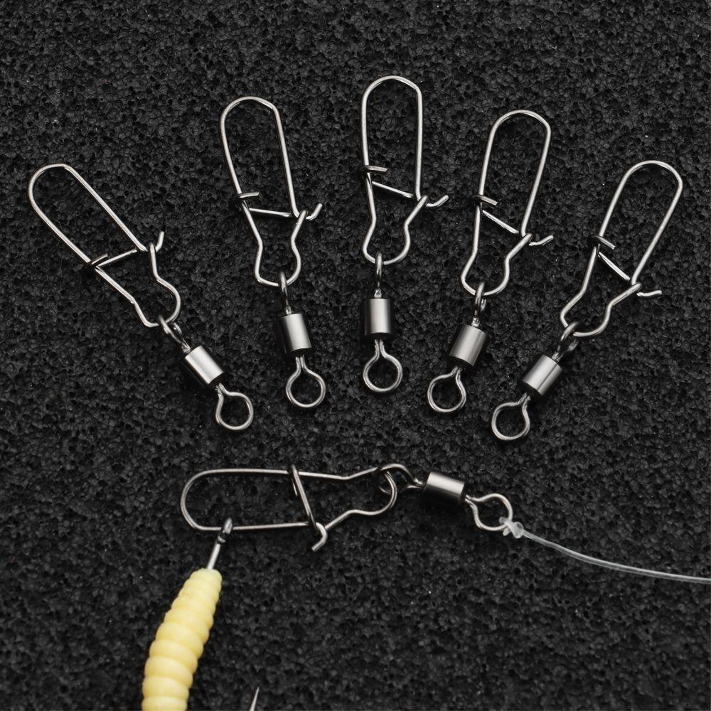 Edelstahl Angelhaken Köder Wirbel 8 Wort Schleife Wirbel Tackle Neue Tackle-Tool