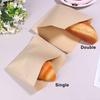 100Pcs Single/Double Opening Grease Resistant Paper Treat Bags Flat Greaseproof Brown For Cookie Snack Sandwich Popcorn