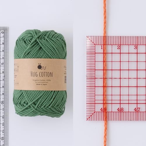 Umarmung Baumwollgarn, Mittelschwer, 30g (ca. 84m), 100% Baumwolle, Hergestellt in Japan, 5er-Set, Gräulich-Rosa