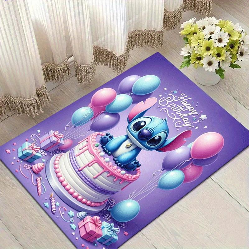 

1pc Stitch Pattern Area Rug Soft Flannel Floor Mat for Living Room,Office,Bedroom and Carpet 60cm by 90cm